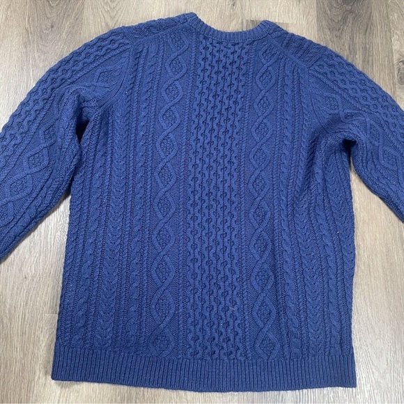 Outerknown Cable Knit Sweater Mens Size XL Blue Crew Neck
Pullover Fisherman - Picture 6 of 6